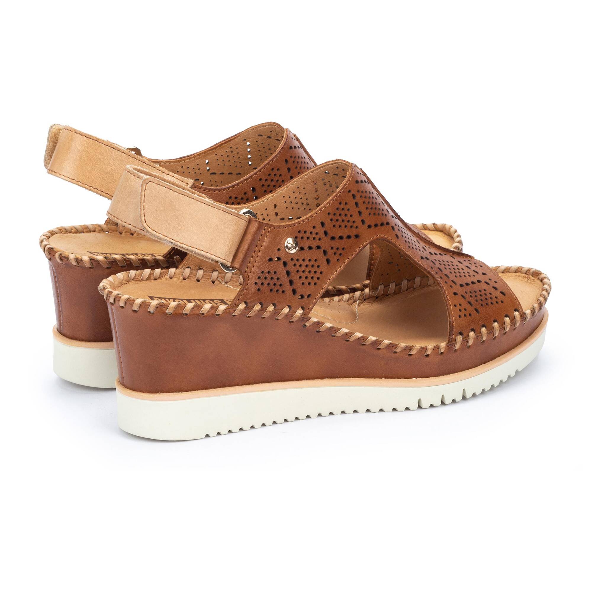 Women's Pikolinos Aguadulce Wedge Sandals with extra lightweight sole Color: Brandy 4