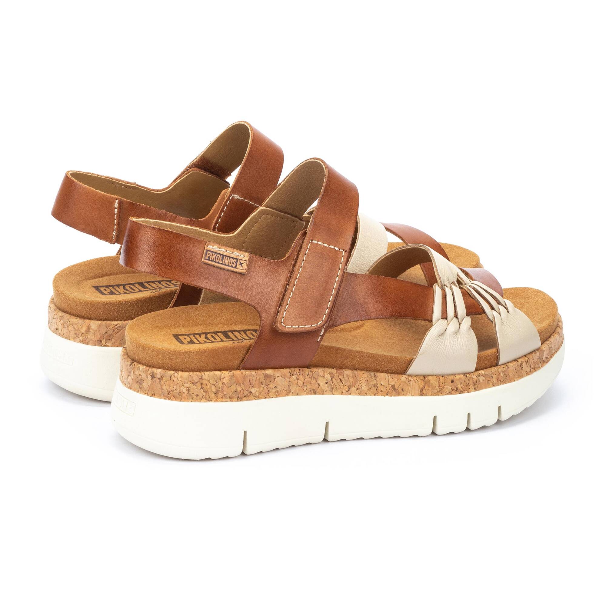 Women's Pikolinos Palma Platform Sandals Color: Marfil-Bra 4