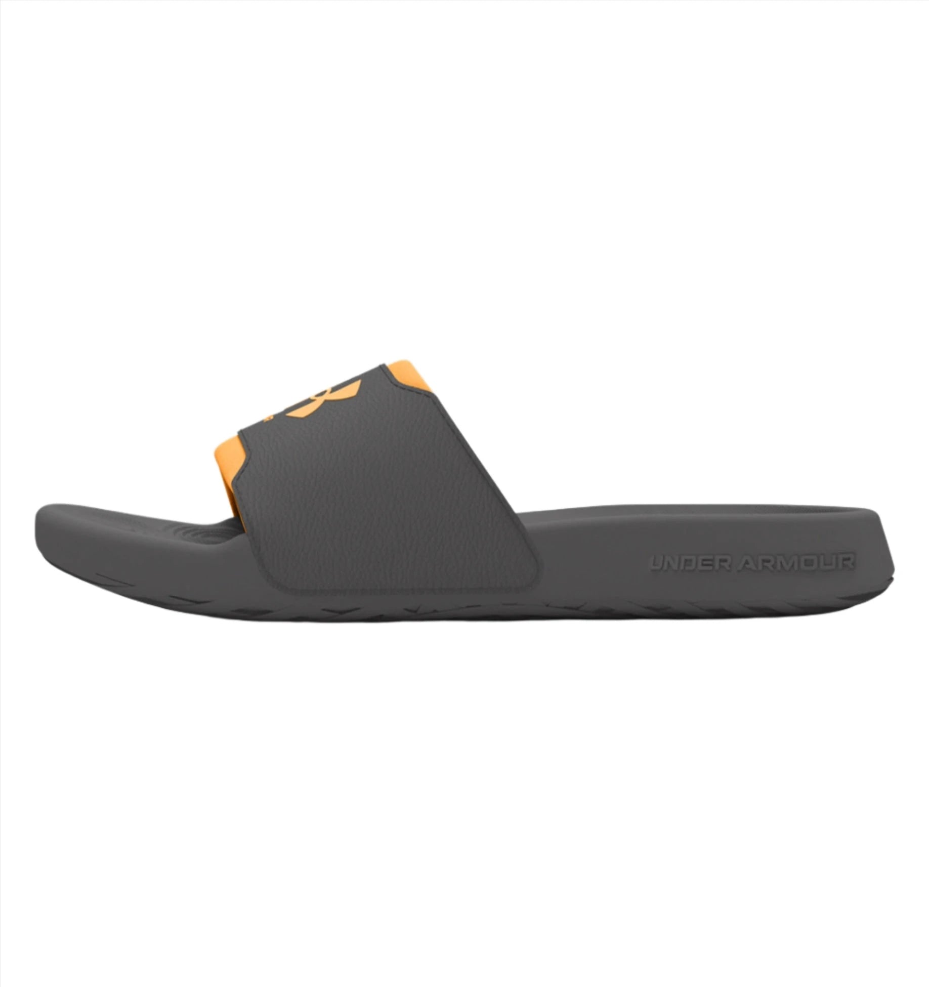 Men's Under Armour Ignite Select Slides Color: Castlerock / Nova Orange 3