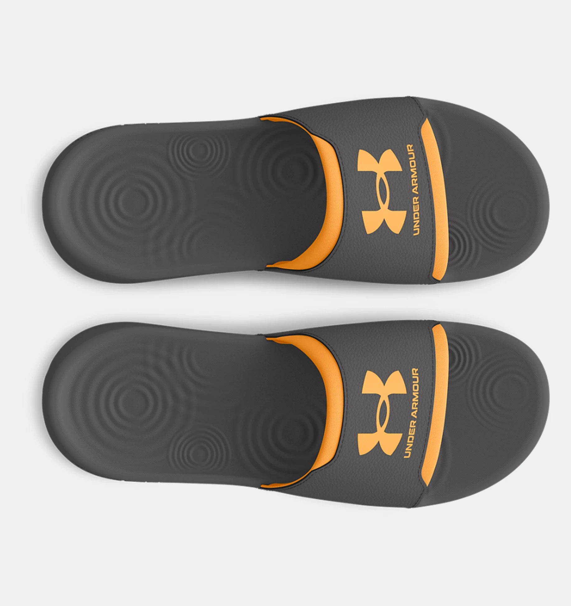 Men's Under Armour Ignite Select Slides Color: Castlerock / Nova Orange 5