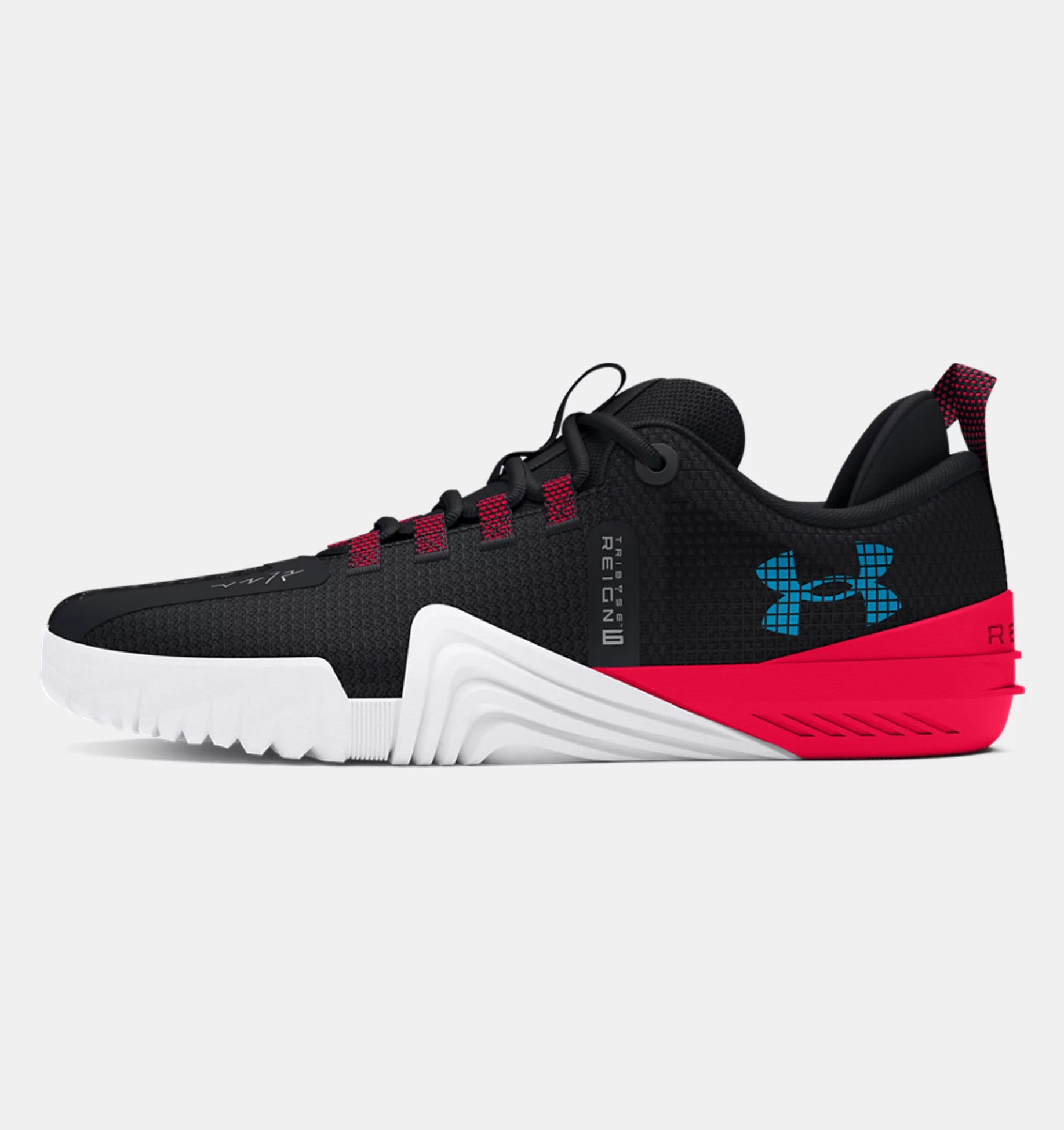 Women's Under Armour Reign 6 Training Shoe Color: Black / Red / Capri 3