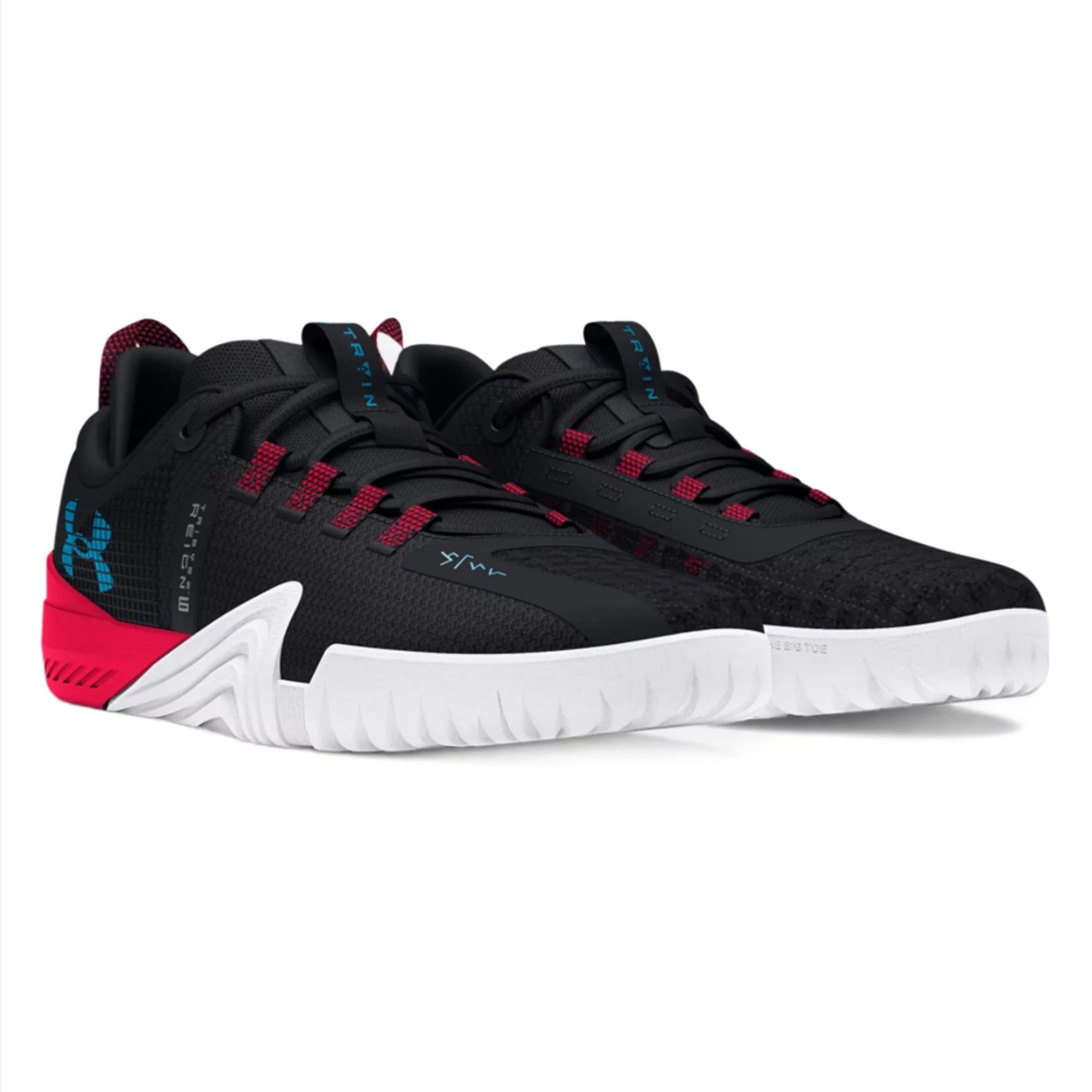 Women's Under Armour Reign 6 Training Shoe Color: Black / Red / Capri 1