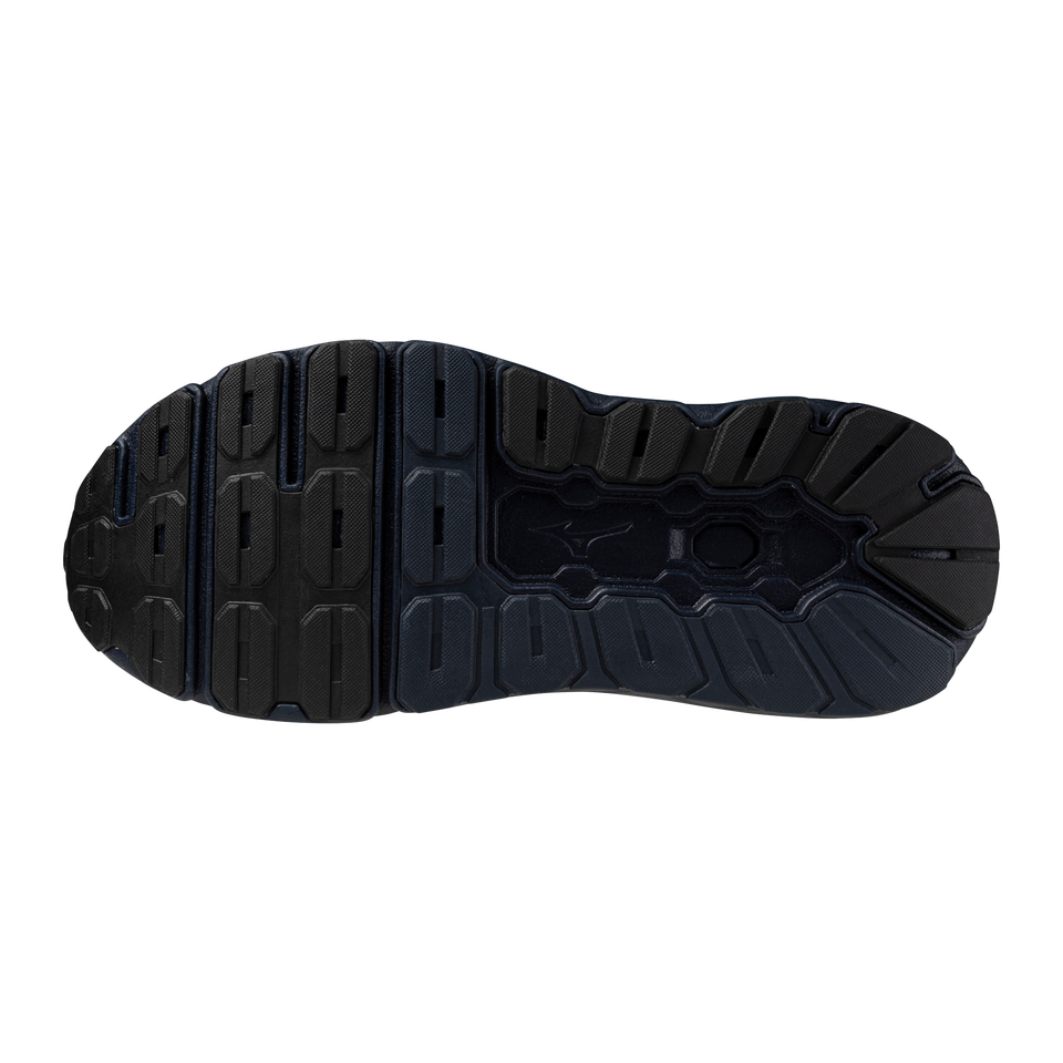 Black sole of a shoe on a white background