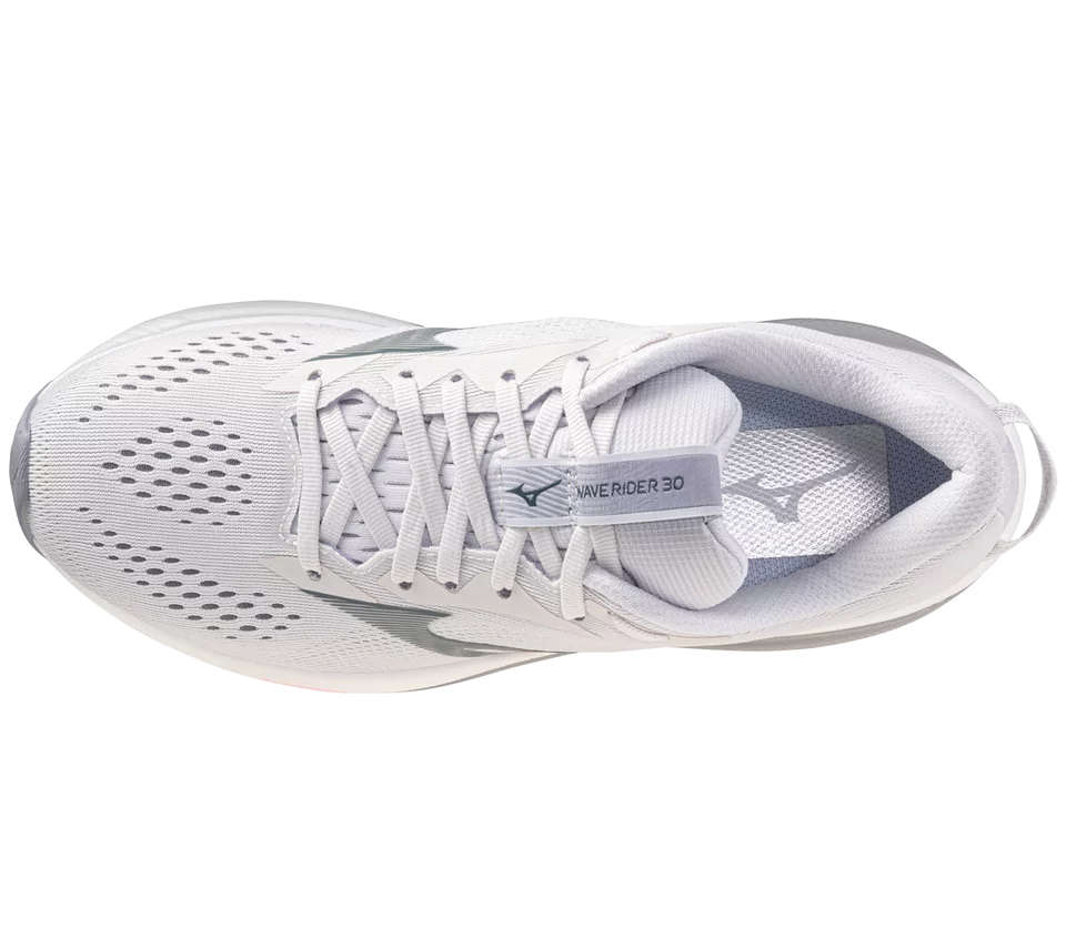 White running shoe with visible brand logo on a white background