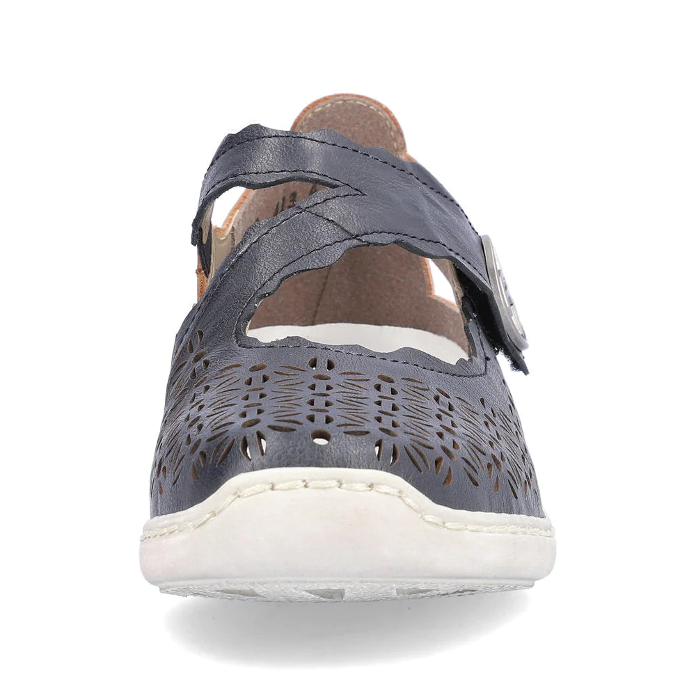 Women's Rieker Doris Color: Pacific / Mogano 6