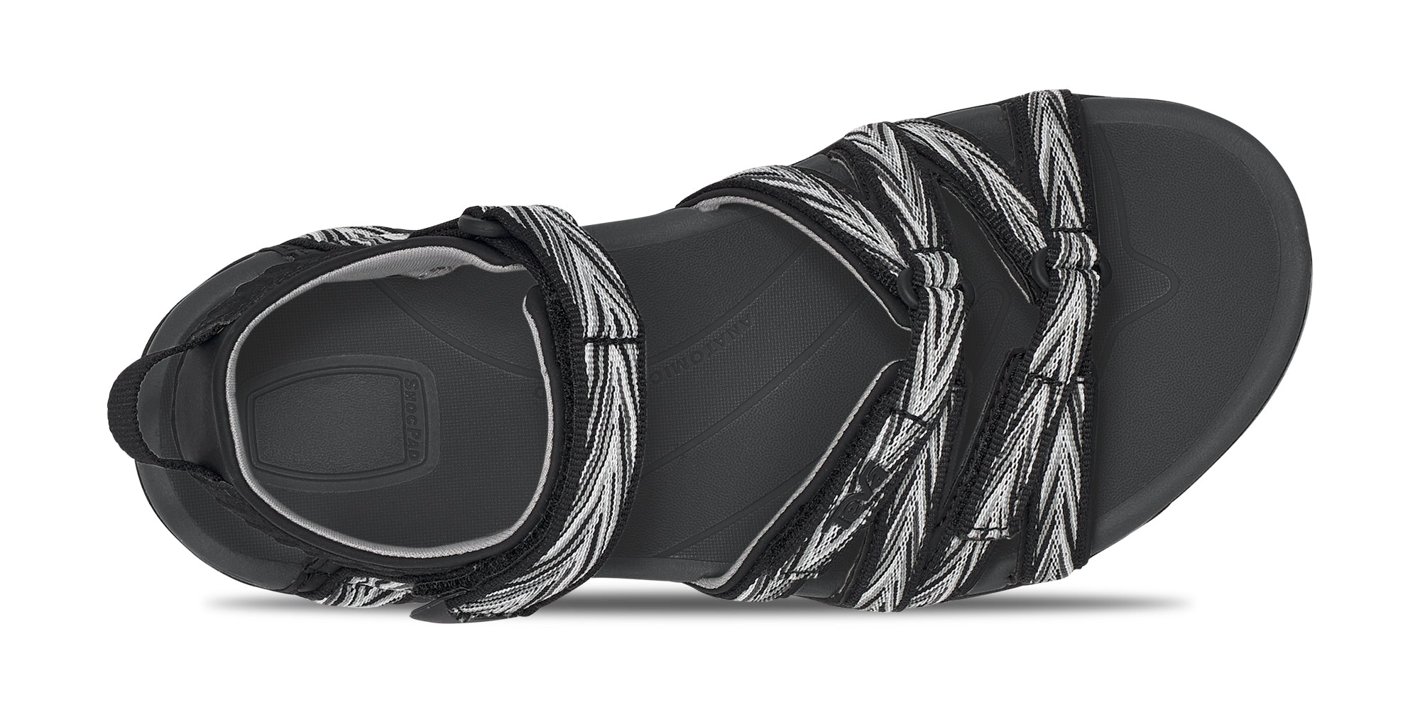 Women's Teva Tirra Color: Palms Black / White 4