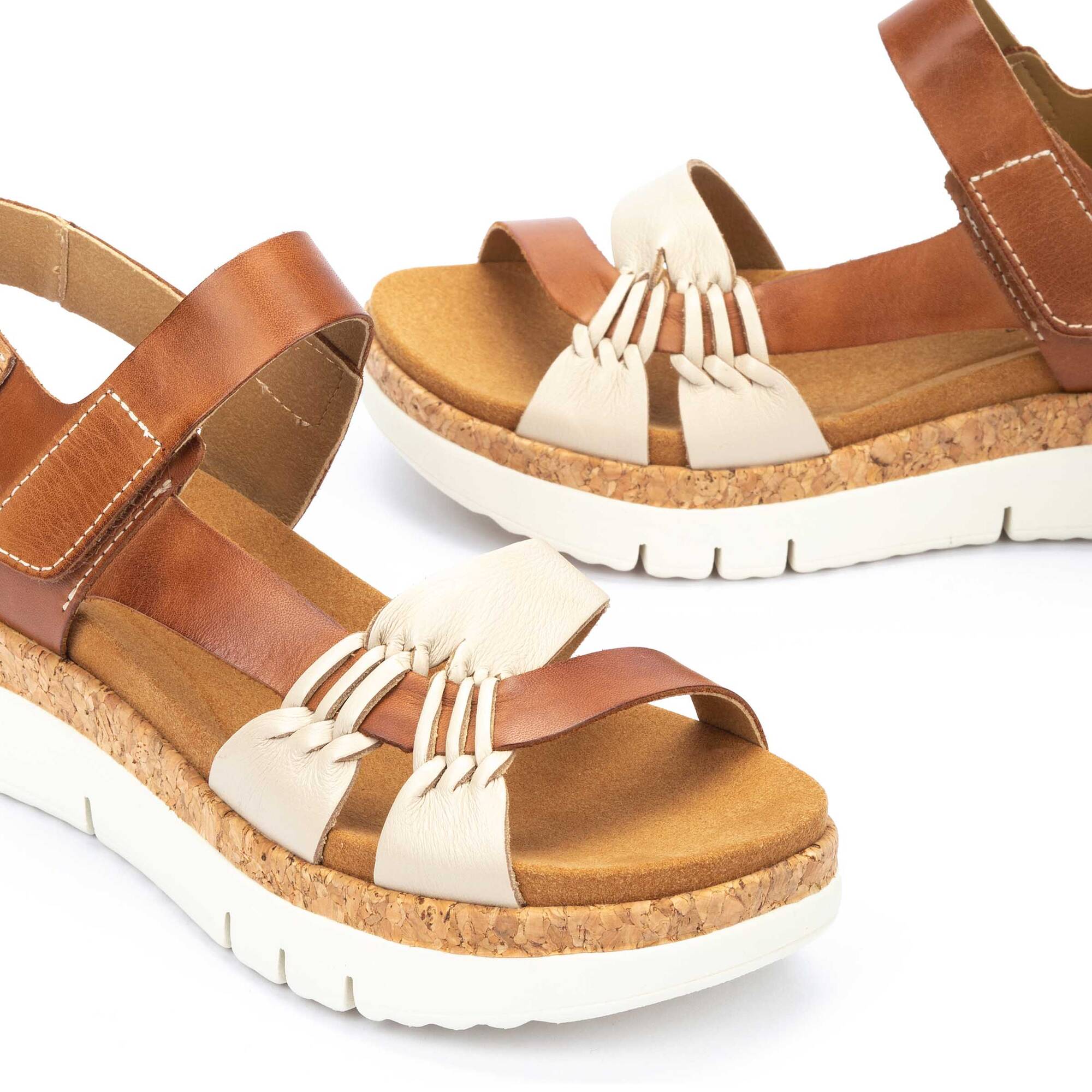 Women's Pikolinos Palma Platform Sandals Color: Marfil-Bra 5