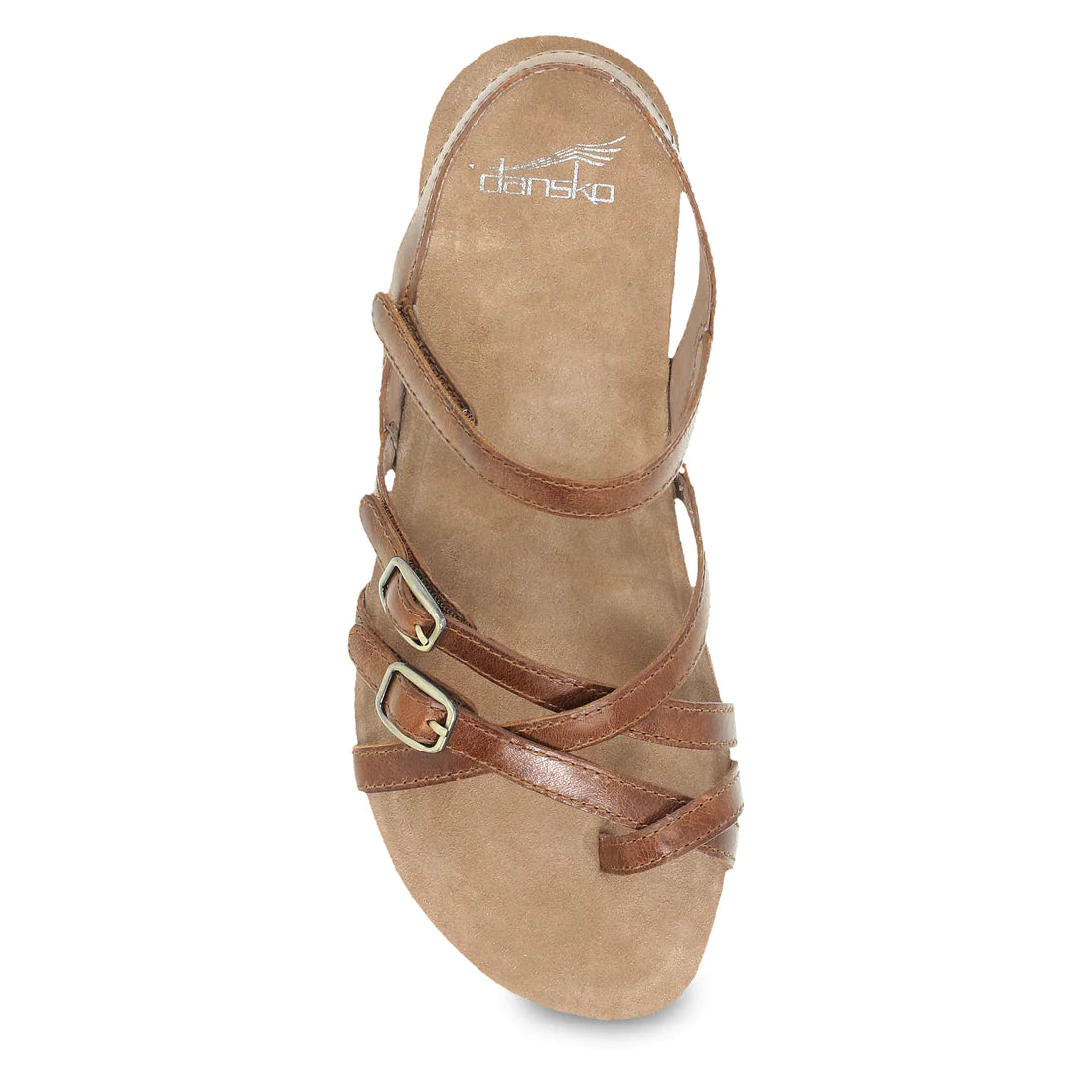 Women's Dansko Roslyn Color: Tan Waxy Burnished Sandal 4