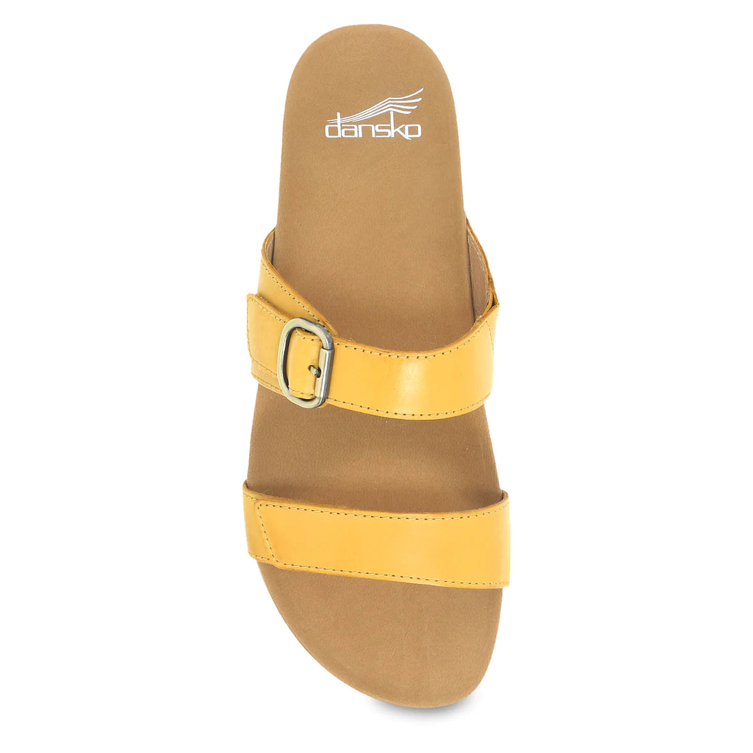 Women's Dansko Justine Color: Yellow Calf Sandal 4