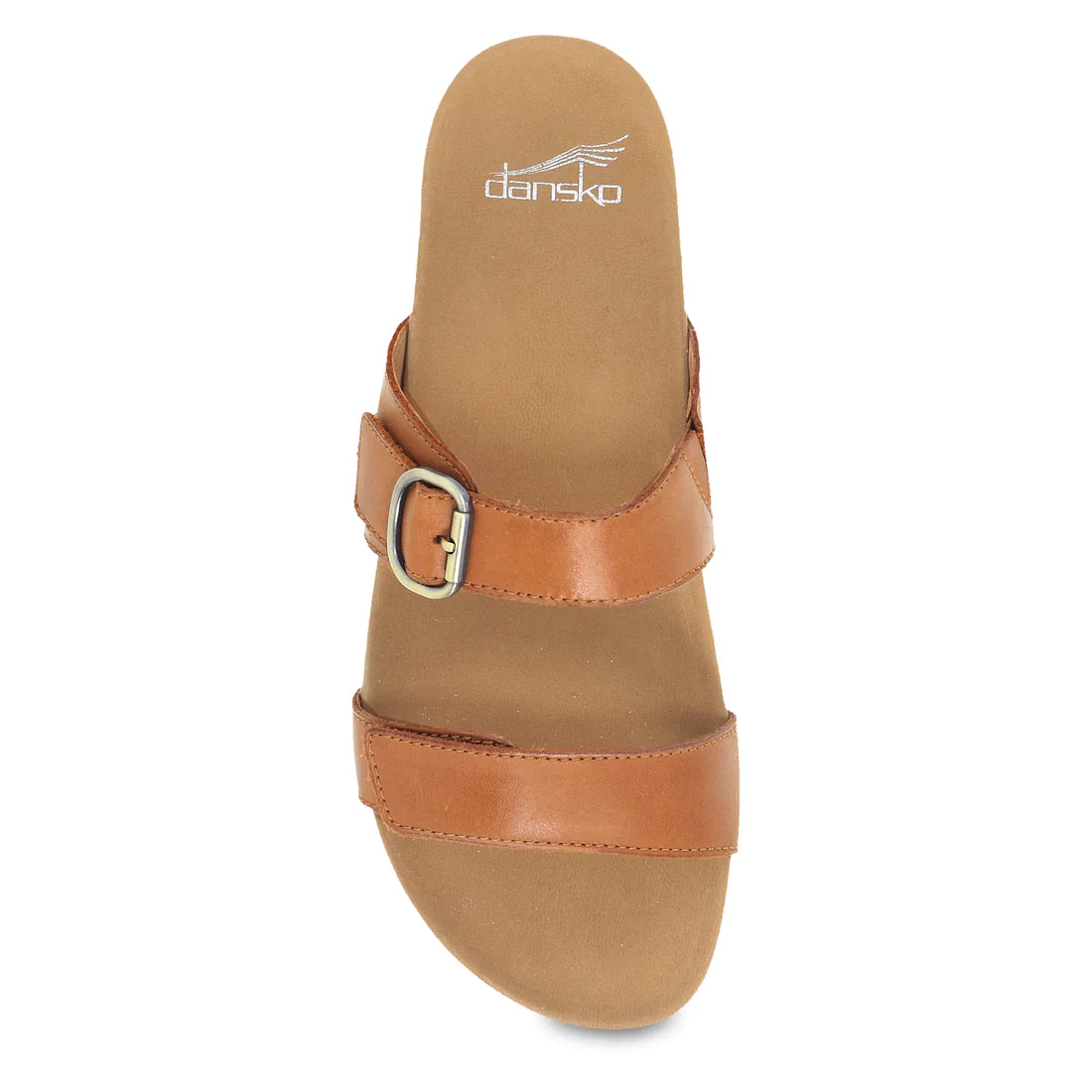Women's Dansko Justine Color: Luggage Calf Sandal 4