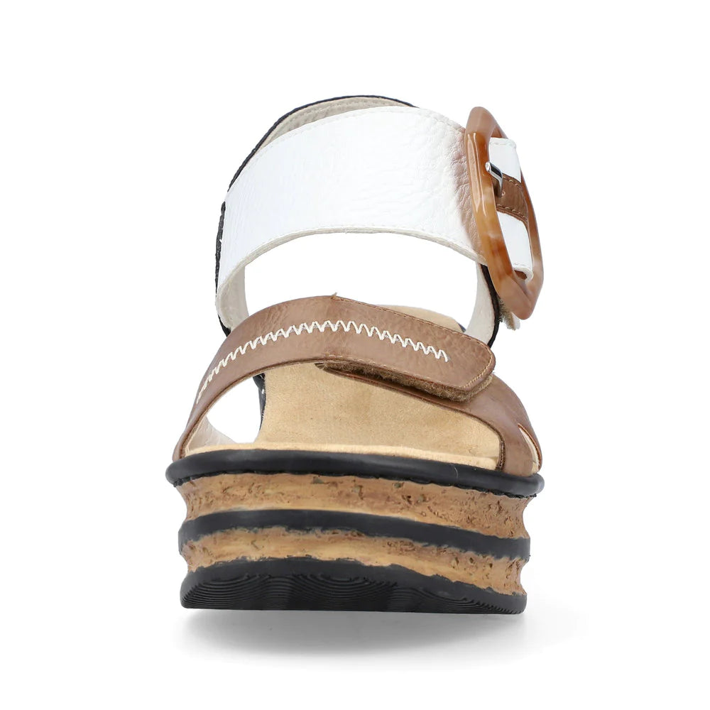 Women's Rieker 68176 Rose Color: Beige Multi 6