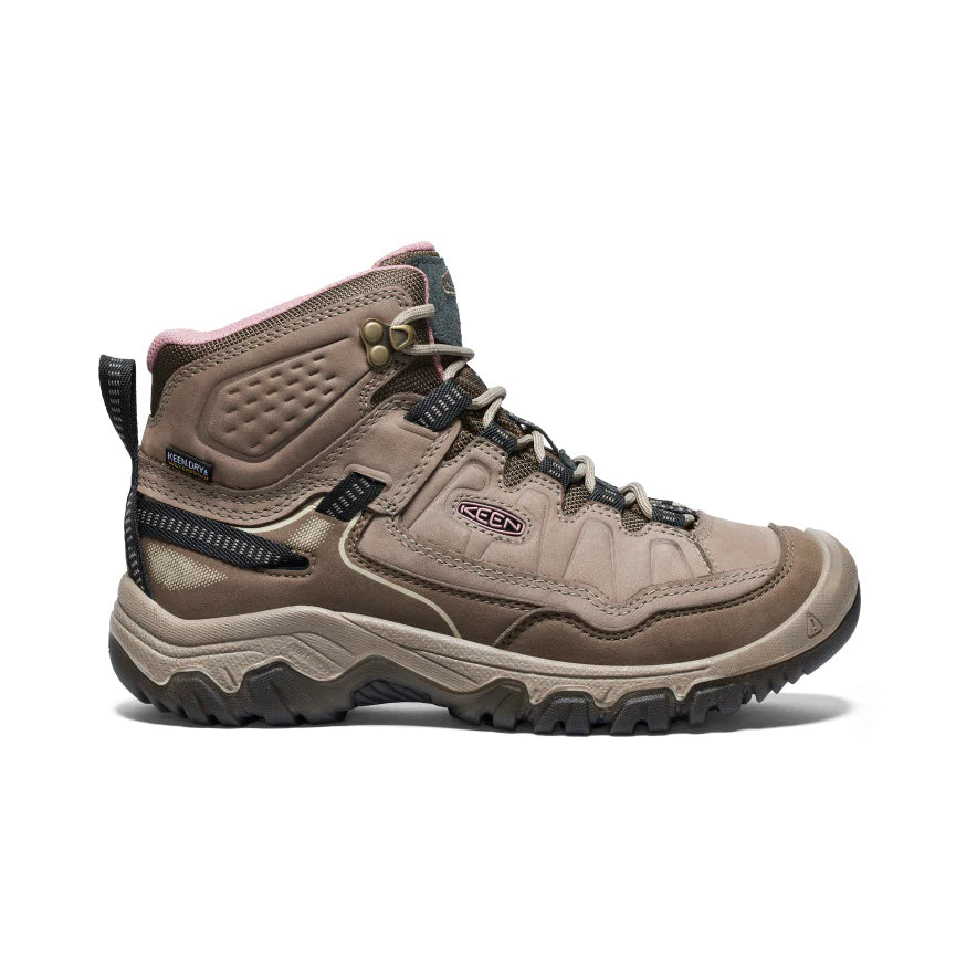 Women's Keen Targhee IV Waterproof Hiking Boot Color: Brindle Nostalgia Rose 2