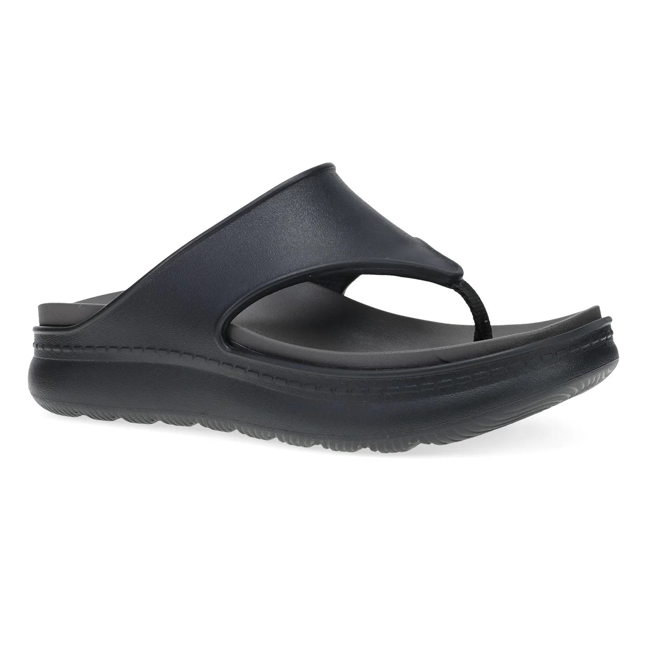 Black sandal on a white background