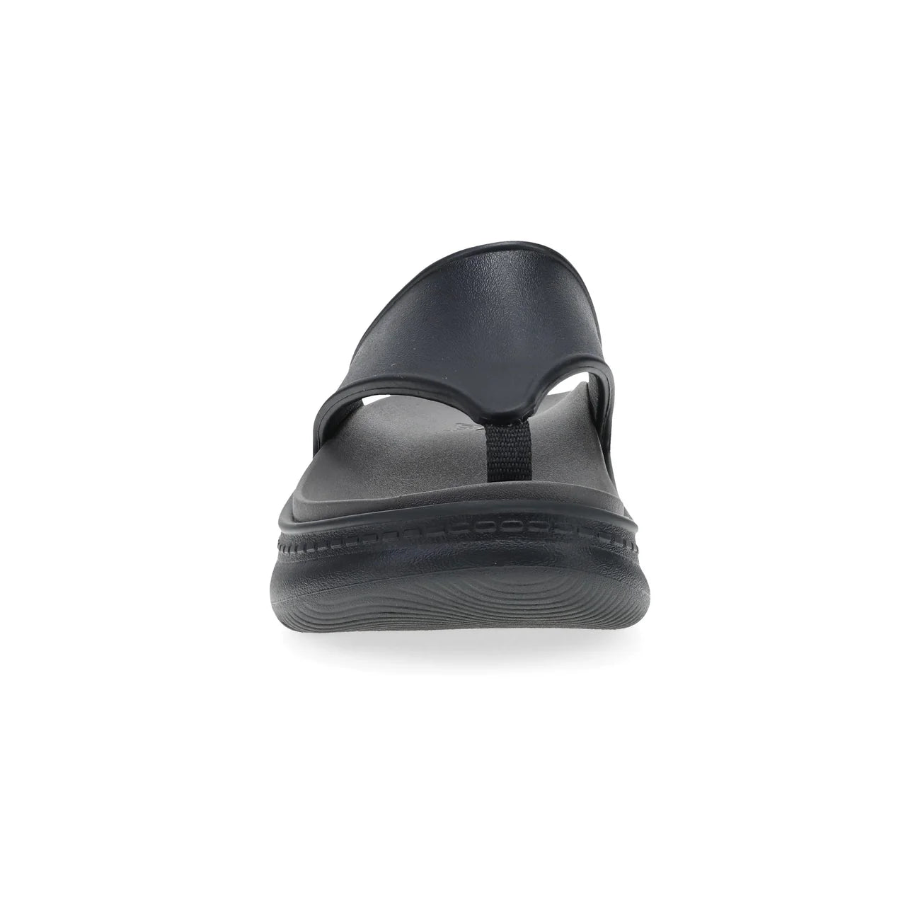 Black sandal on a white background