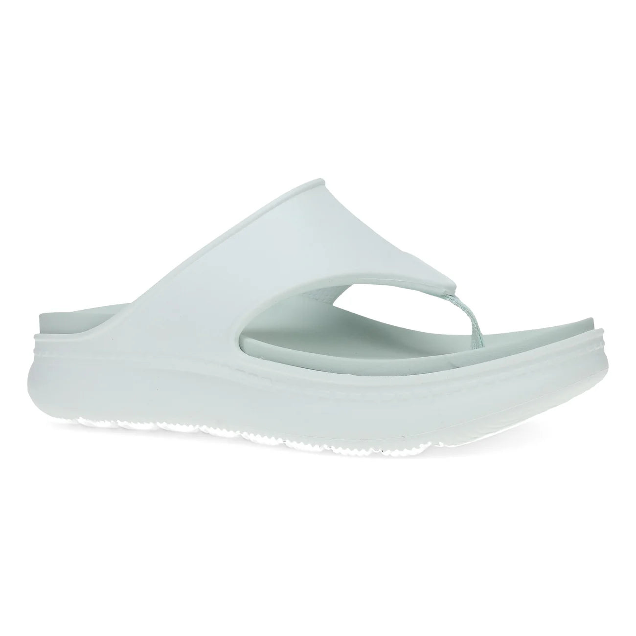 Light blue sandal on a white background