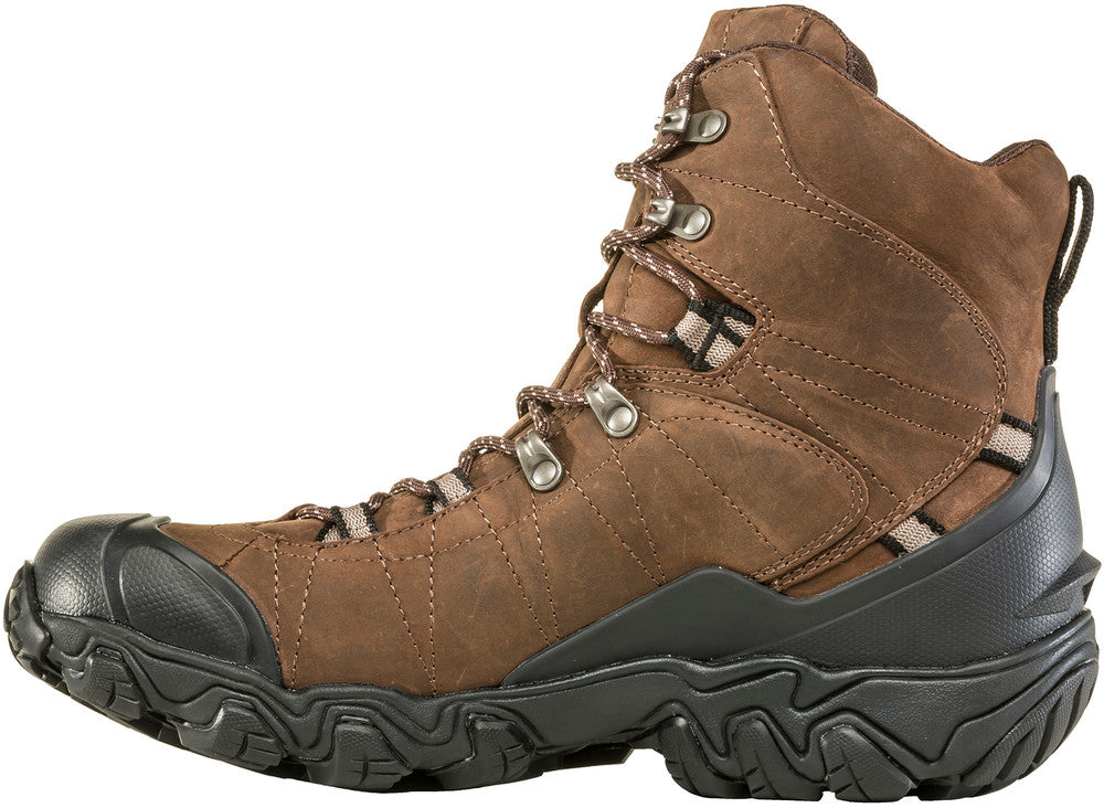 Men's Oboz Bridger 8" Insulated Waterproof Color: Bark Brown