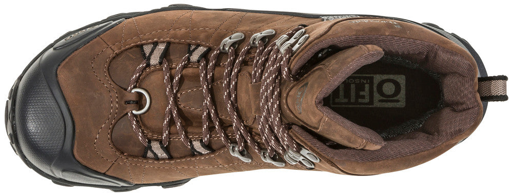 Men's Oboz Bridger 8" Insulated Waterproof Color: Bark Brown