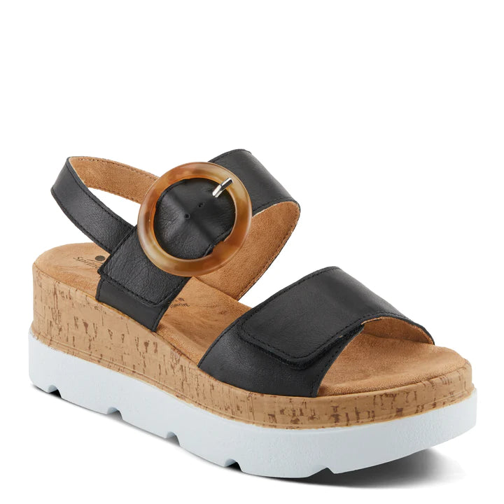 Women's Spring Step Abarah Sandals Color: Black 1