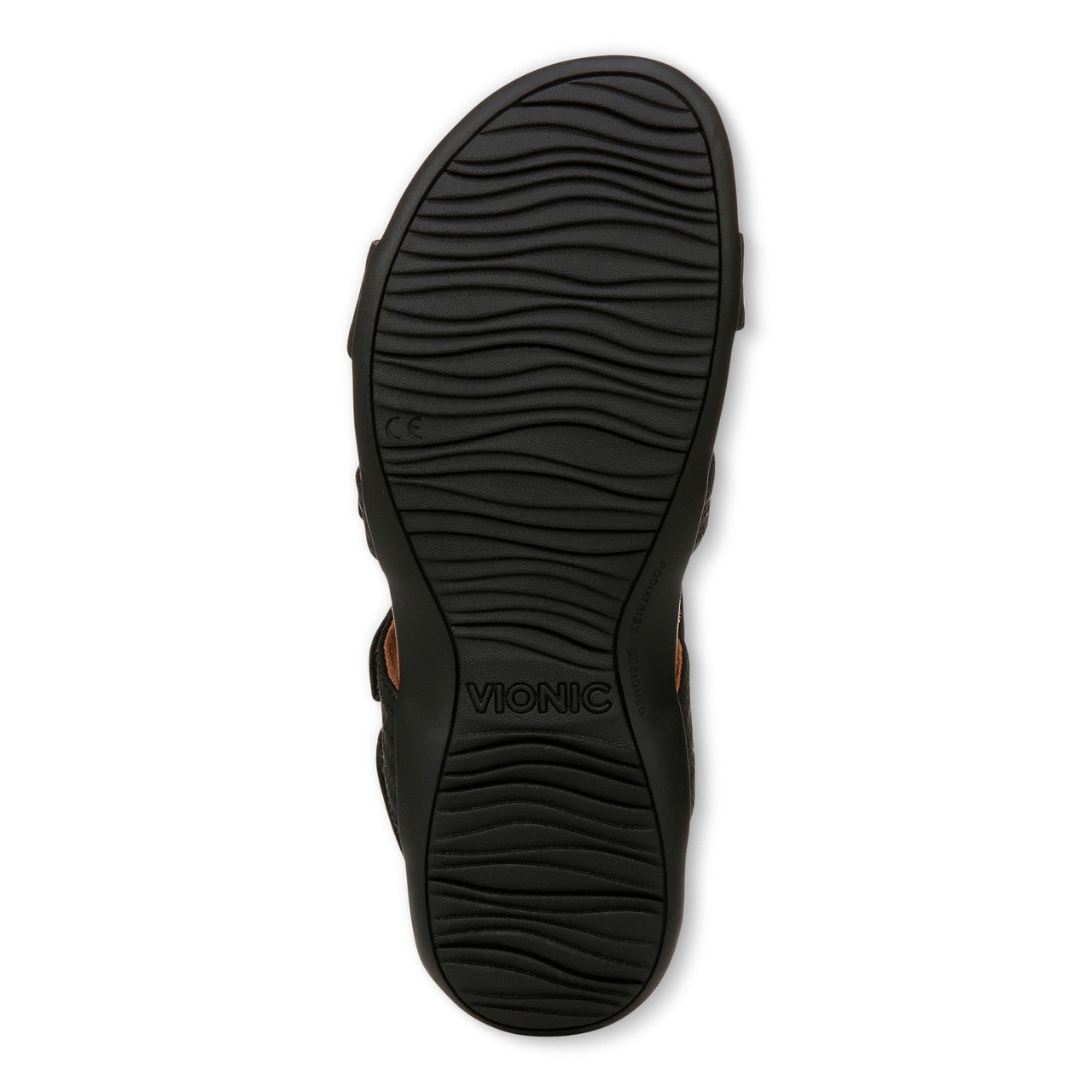 Women's Vionic Amber Pearl Sandal Color: Black Woven 3