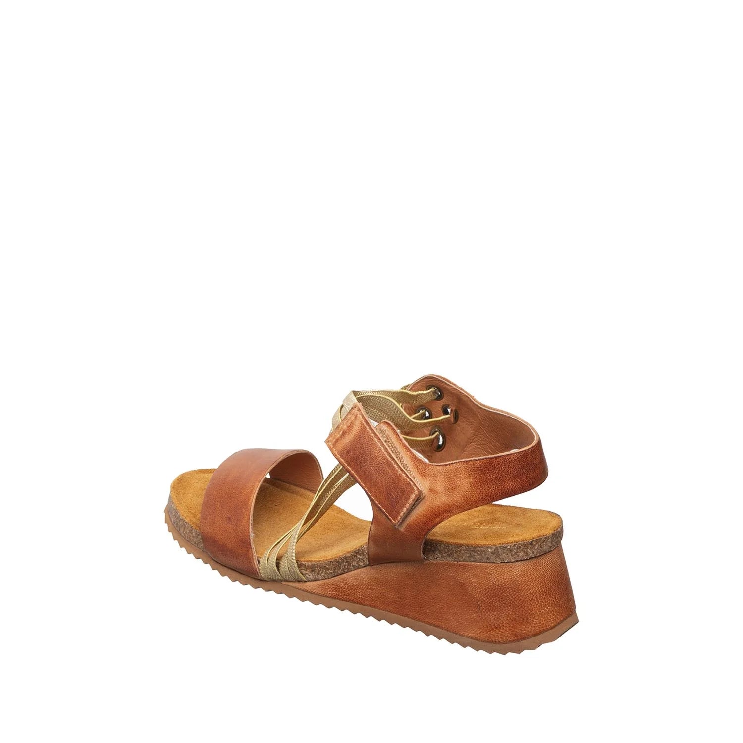 Brown sandal with a white background