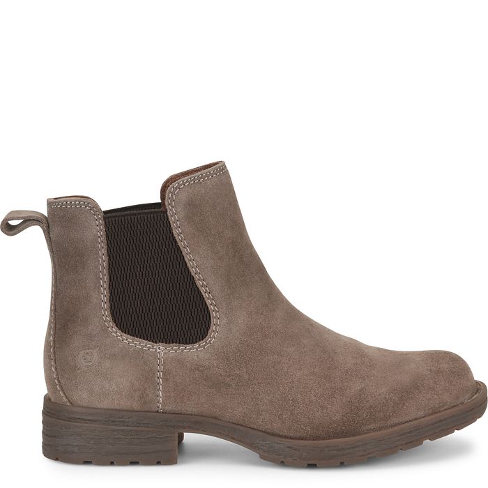 Women's Born Cove Color: Taupe Mustang Suede (Grey)