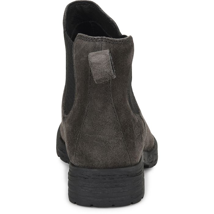 Women's Born Cove Color: Dk Grey Carbon Suede (Grey)