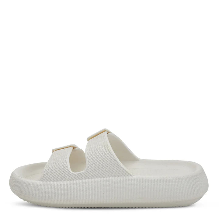 Women's Spring Step Flexus Bubbles Waterproof Sandals Color: White 7