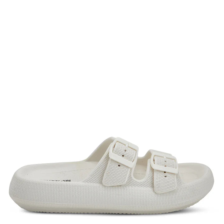 Women's Spring Step Flexus Bubbles Waterproof Sandals Color: White 2