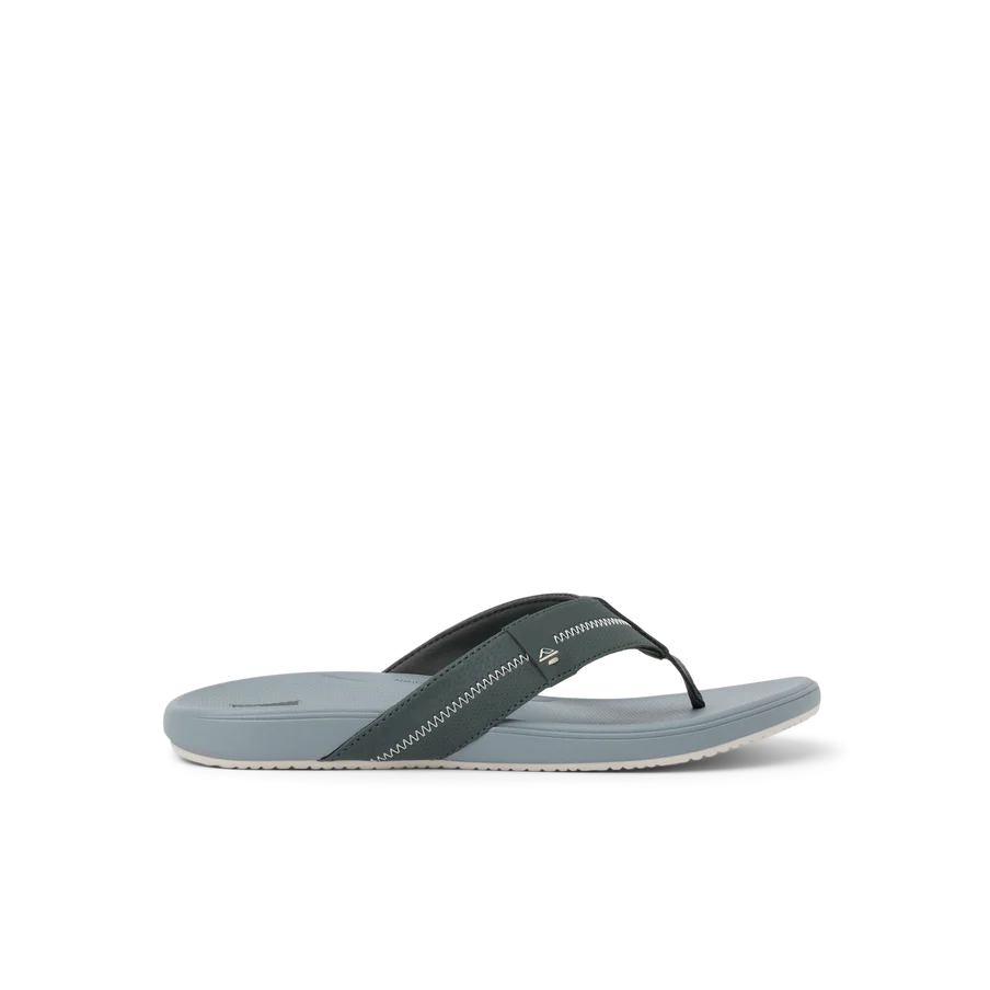 Gray flip-flop sandal on a white background