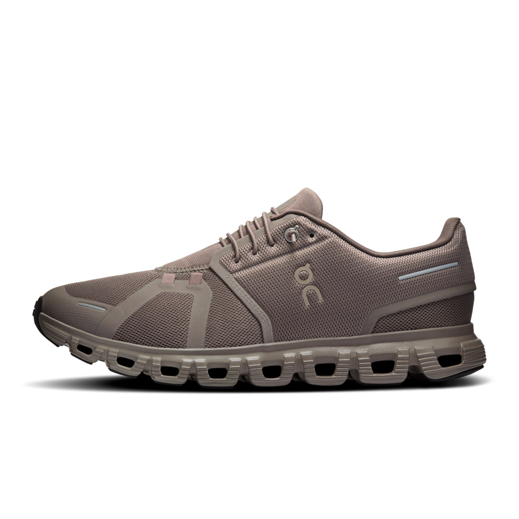 Gray running shoe on a white background