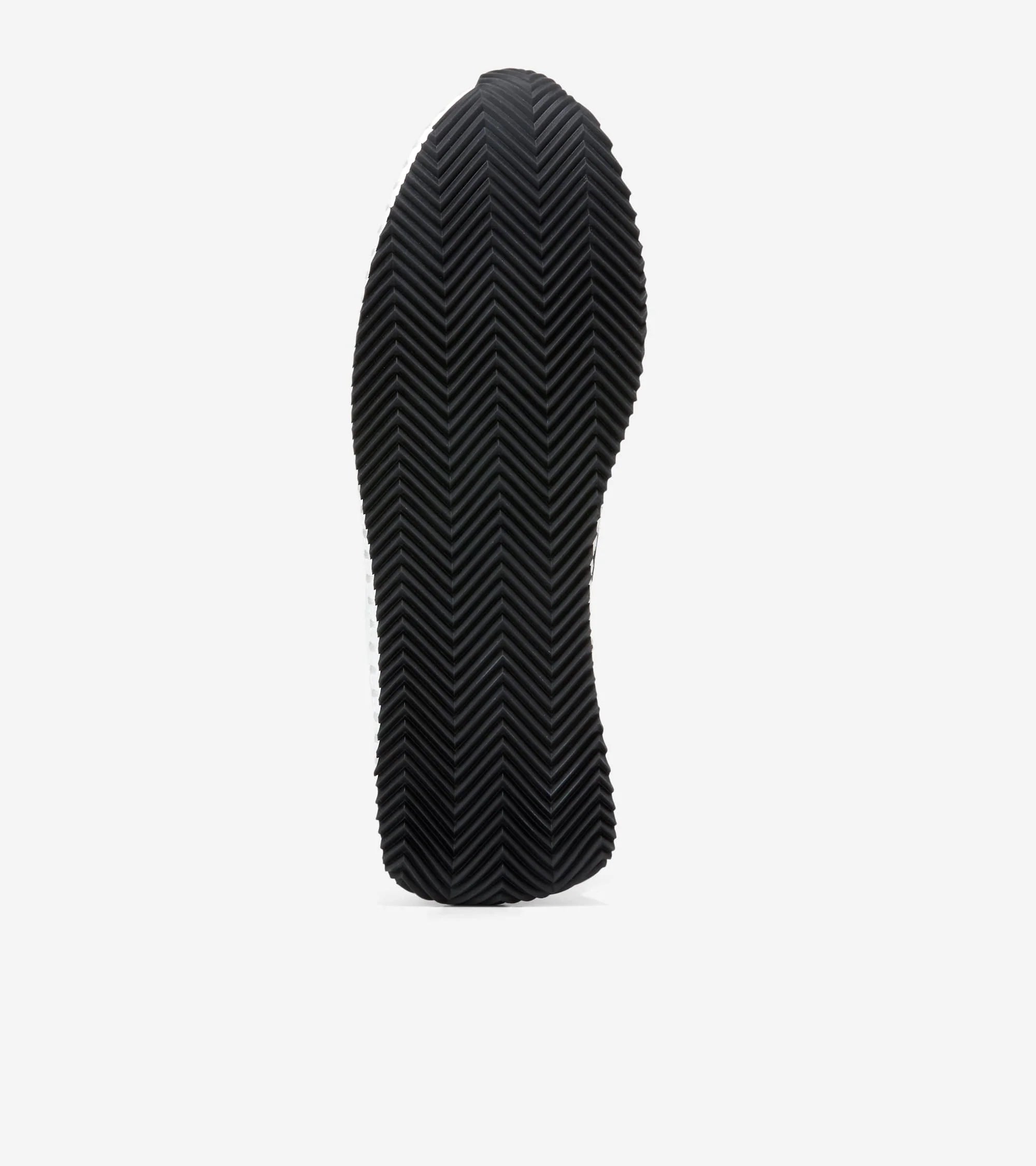 Black shoe sole on a white background