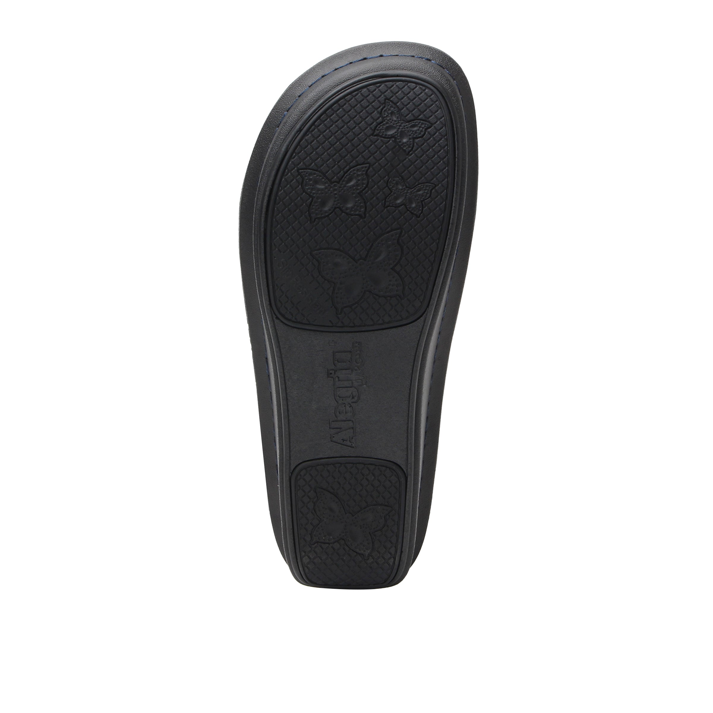 Black shoe sole with 'Alpargatas' branding on a white background