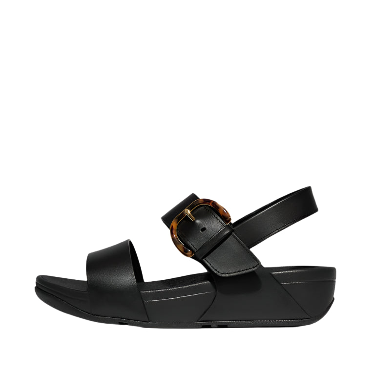 Women's Lulu Resin-Buckle Leather Back-Strap Sandals 1