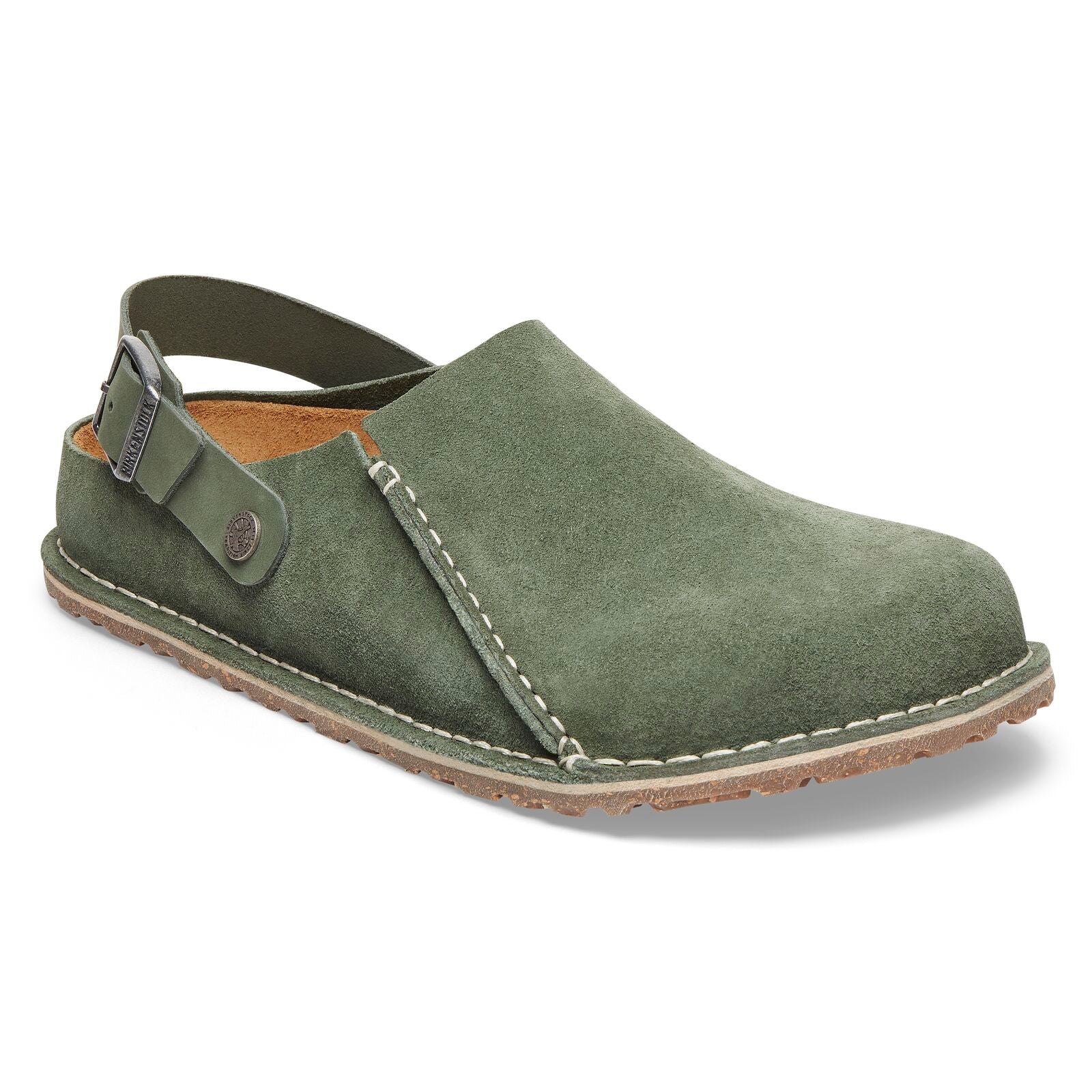 Women's Birkenstock Lutry Premium Suede Color: Thyme 1