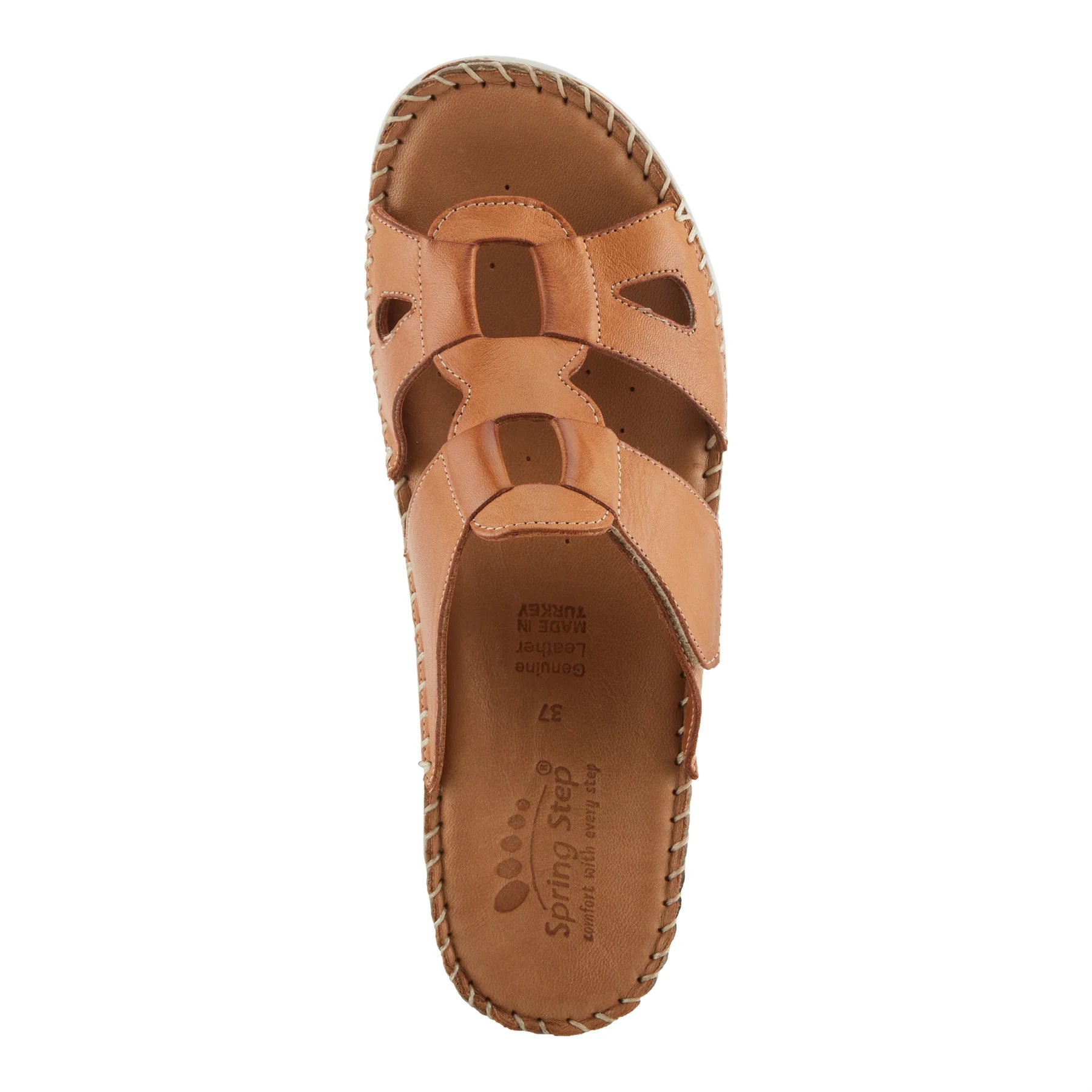 Women's Spring Step Montera Sandals Color: Camel 6