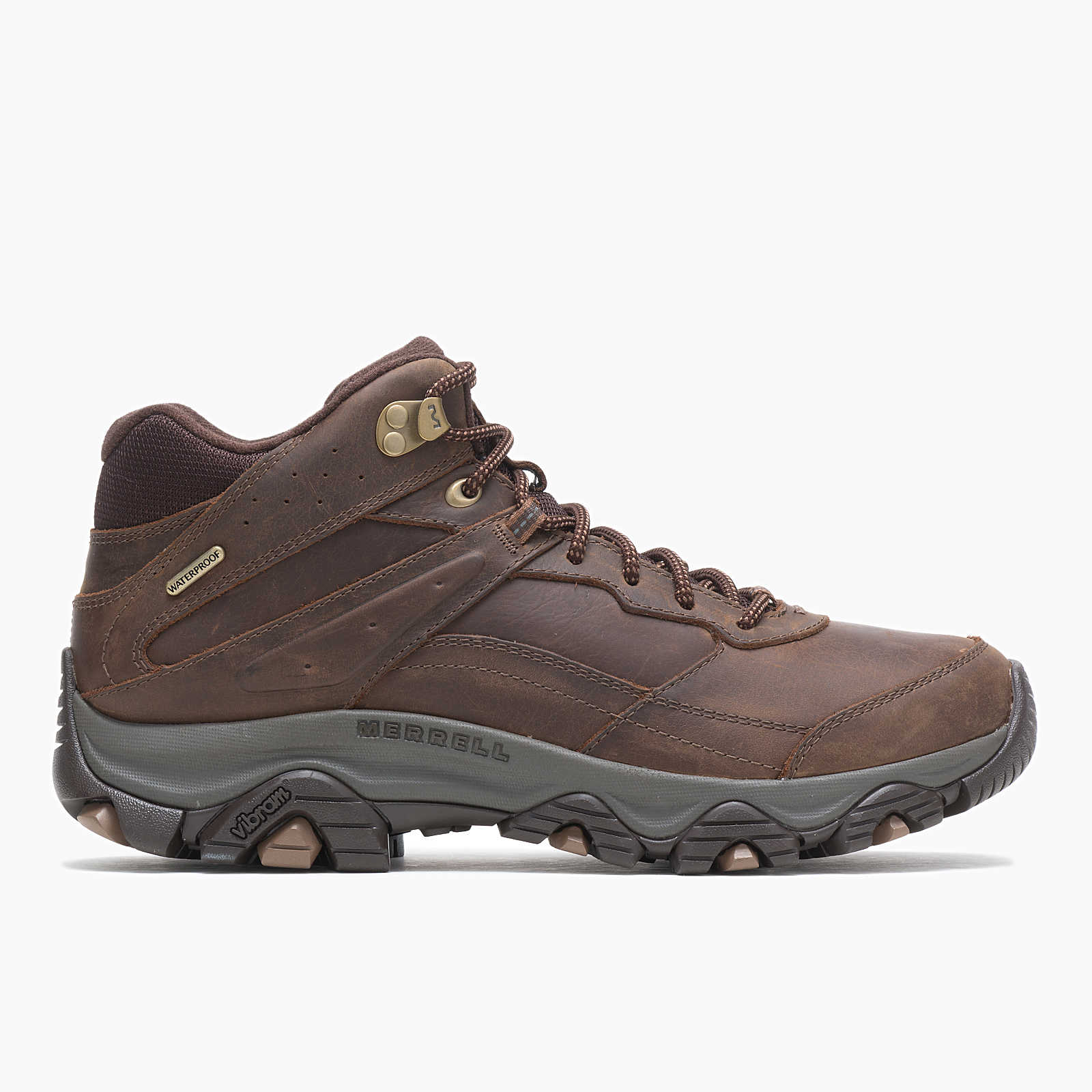 Men's Merrell Moab Adventure 3 Mid Waterproof Color: Earth (WIDE WIDTH) 2