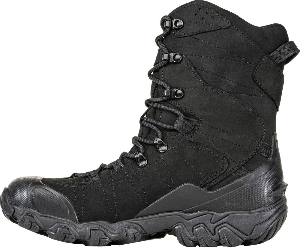 Men's Oboz Bridger 10" Insulated Waterproof Boot Color: Black Sea 5
