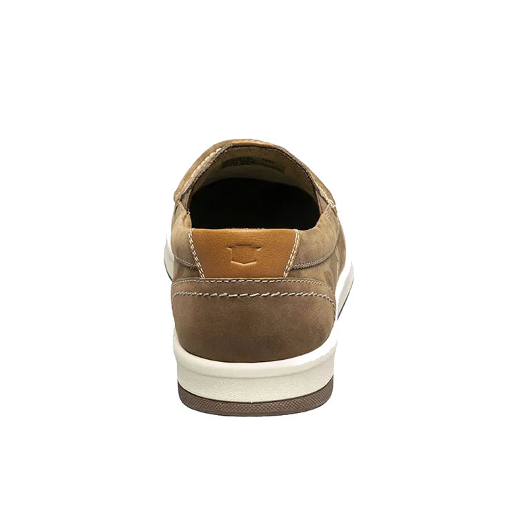 Brown casual shoe on a white background