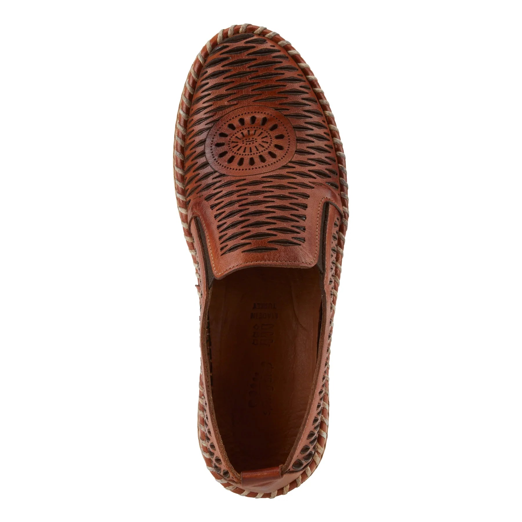 Women's Spring Step Newday Shoe Color: Cognac 6