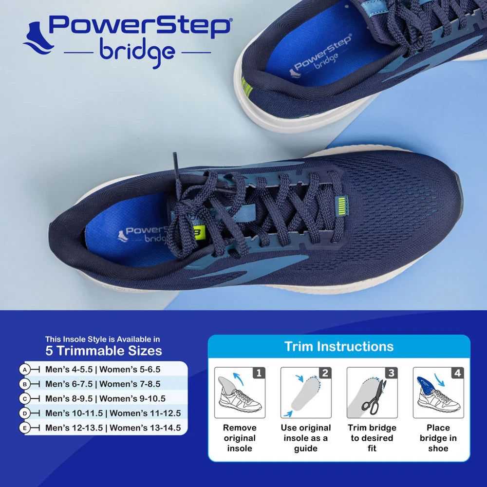 PowerStep Bridge | Adaptable Arch Supporting Insoles With Energize Foam 4