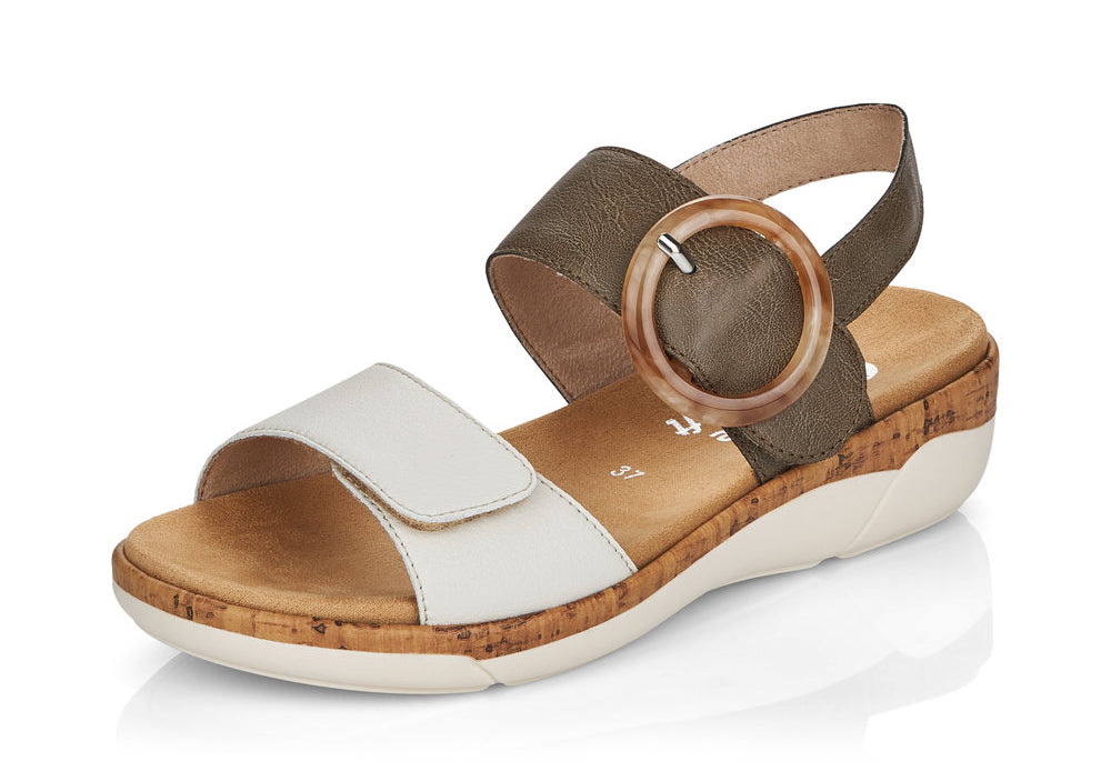 Women's Remonte Jocelyn Color: Off White / Tan 3