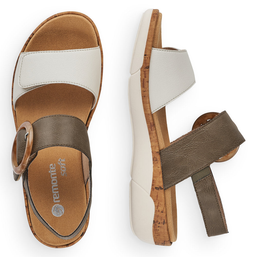 Women's Remonte Jocelyn Color: Off White / Tan 6