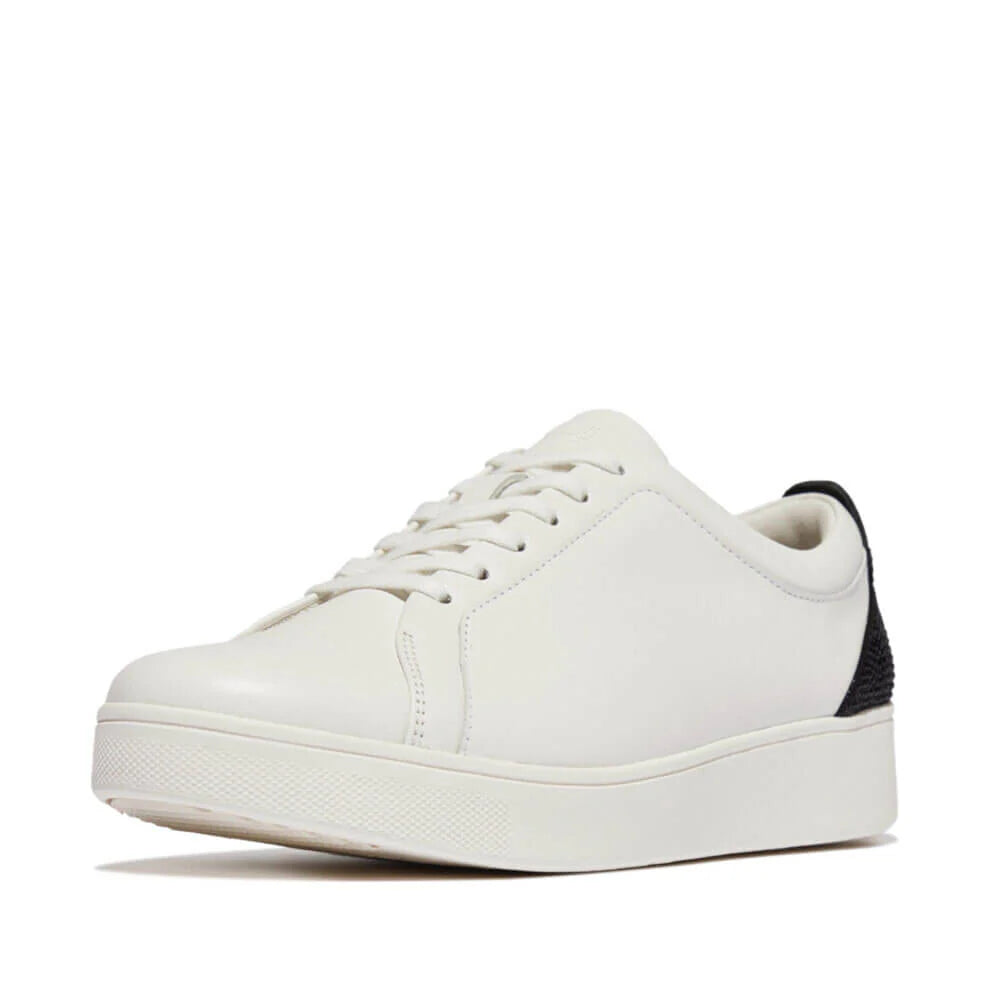 Women's Fitflop Rally Crystal-Backtab Leather Sneakers 2