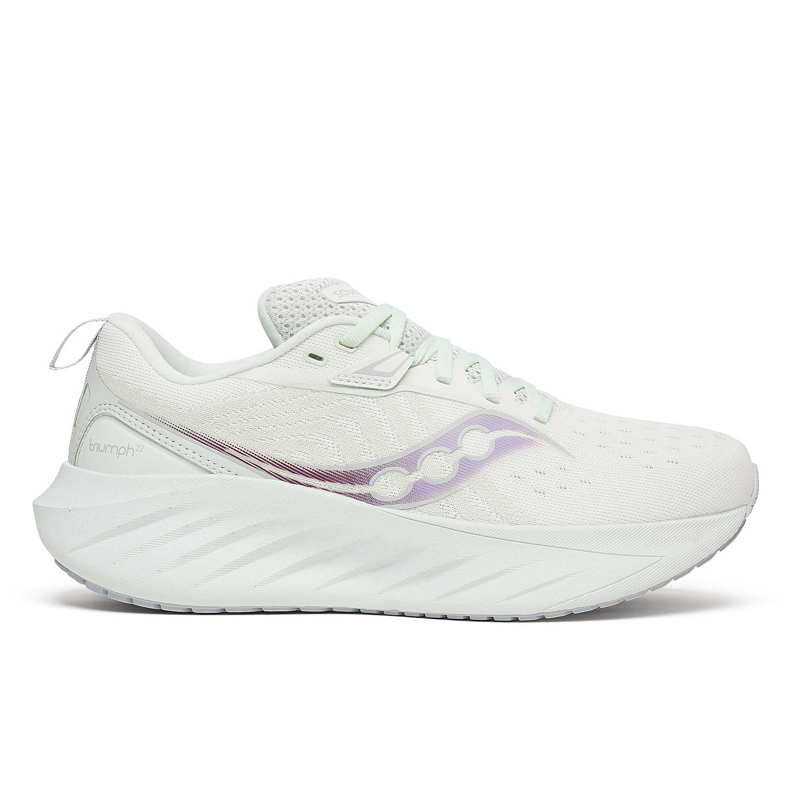 Women's Saucony Triumph 22 Color: White | Foam 2