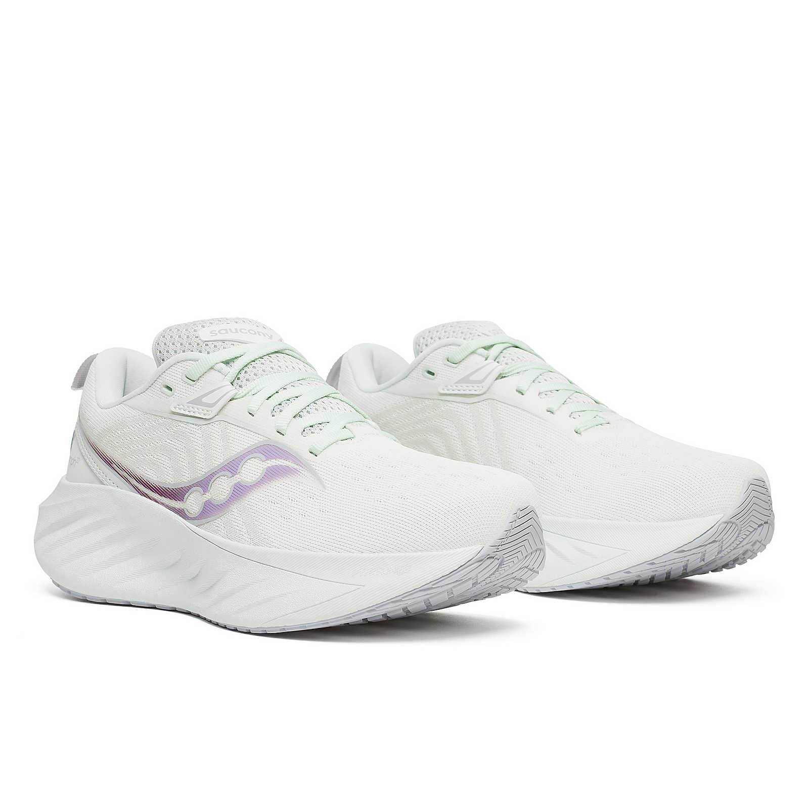 Women's Saucony Triumph 22 Color: White | Foam 1