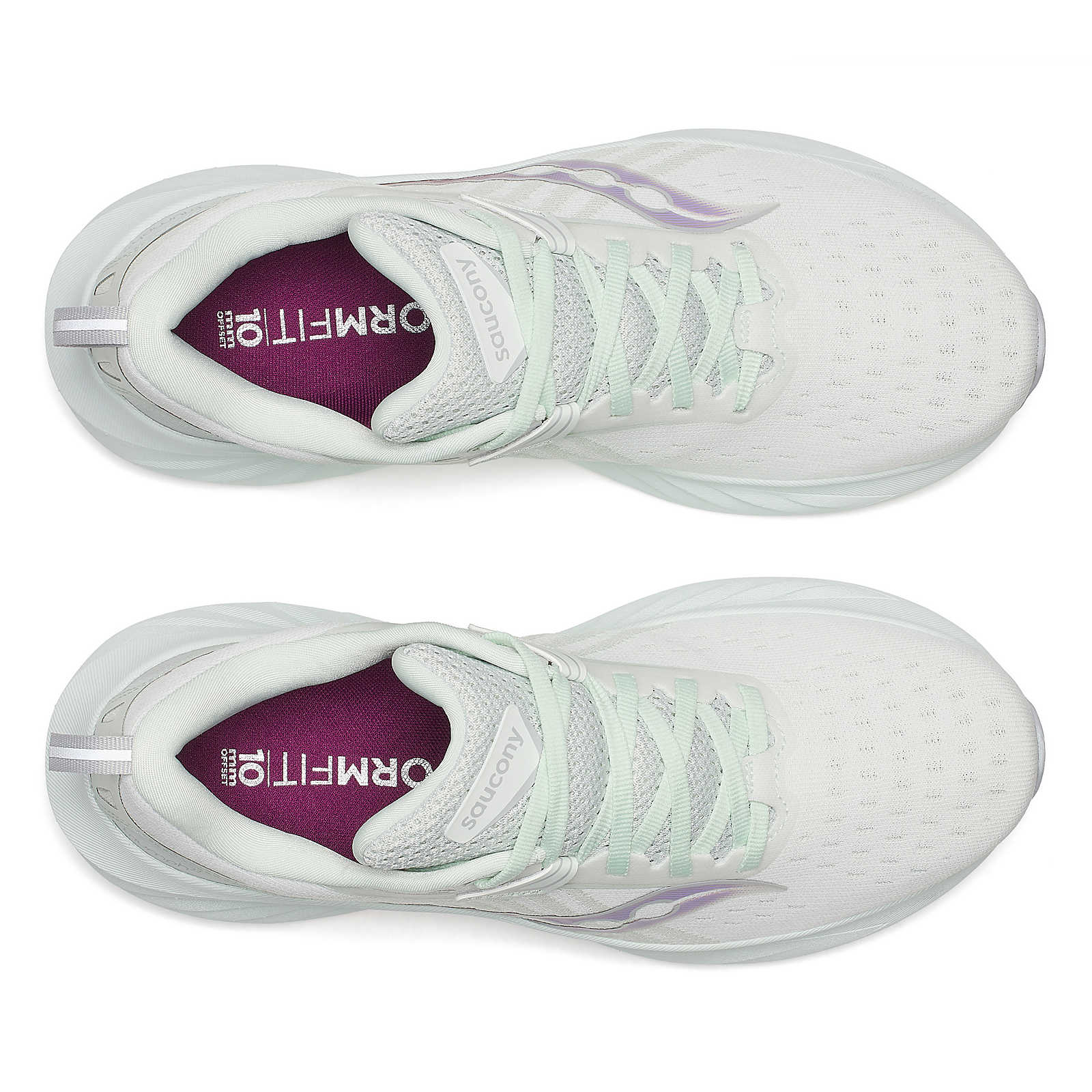 Women's Saucony Triumph 22 Color: White | Foam 4