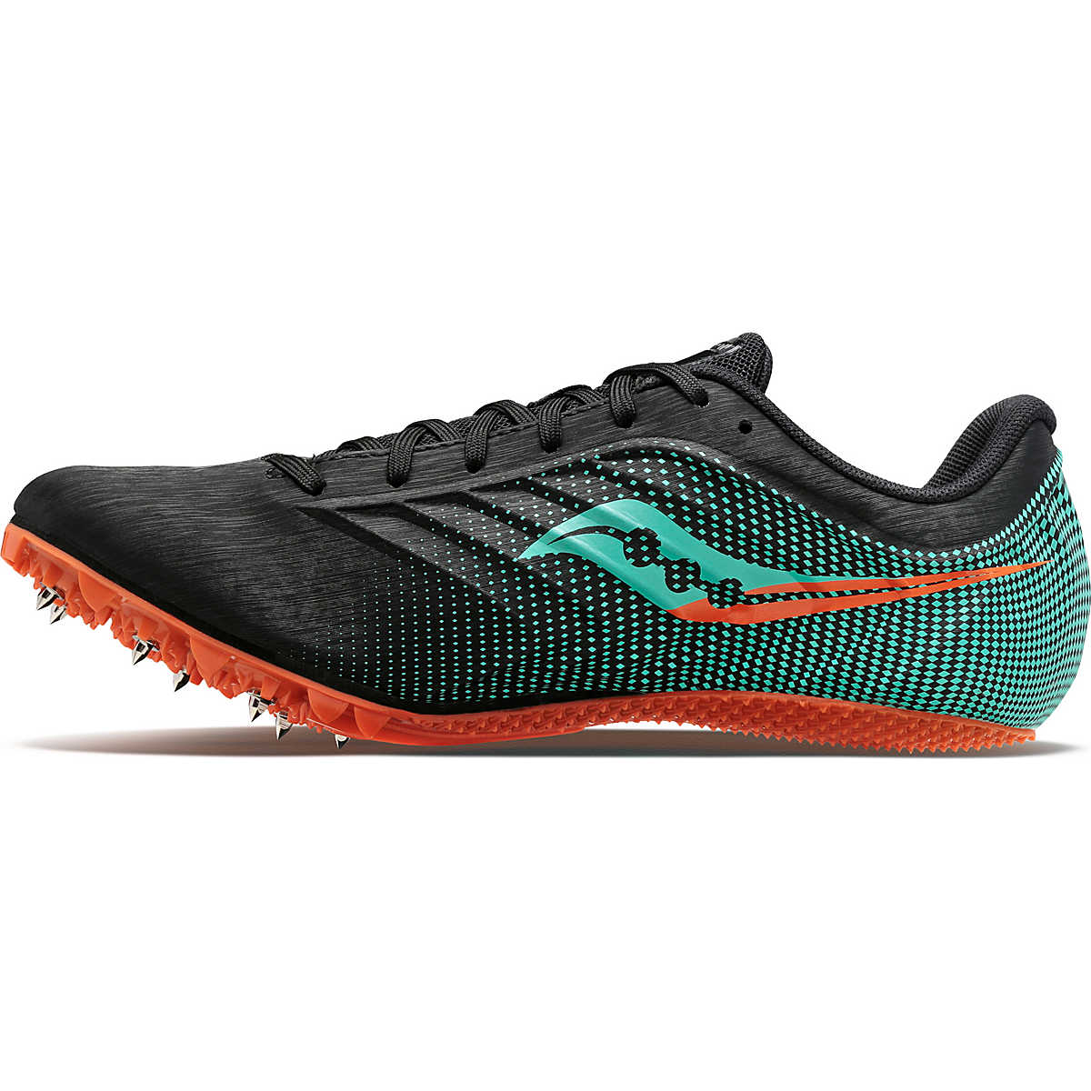 Men's Saucony Spitfire 5 Color: Black | Cool Mint 5