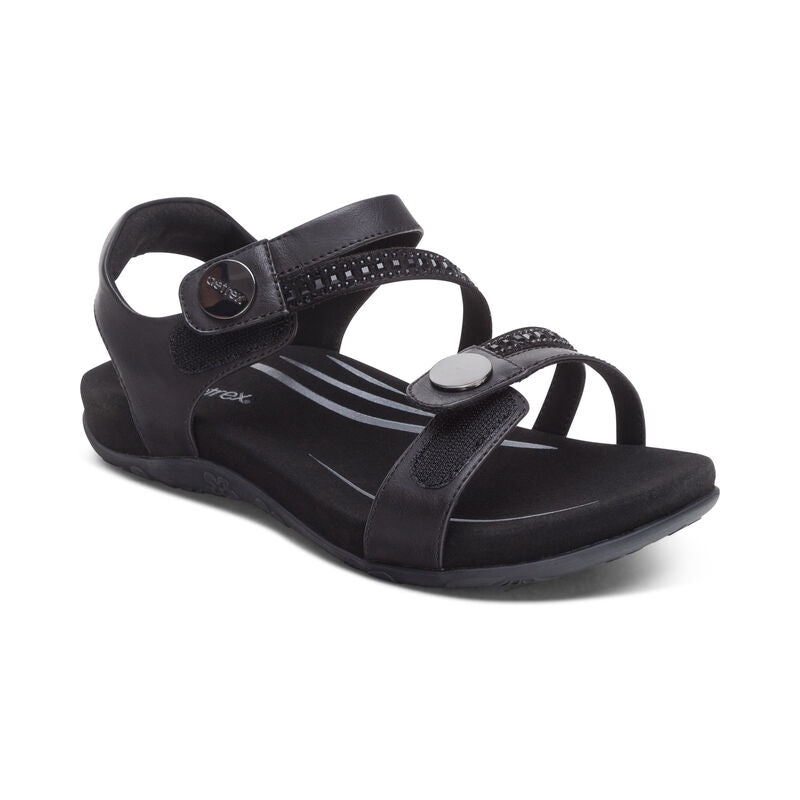 Women's Aetrex Jess Adjustable Quarter Strap Sandal 3