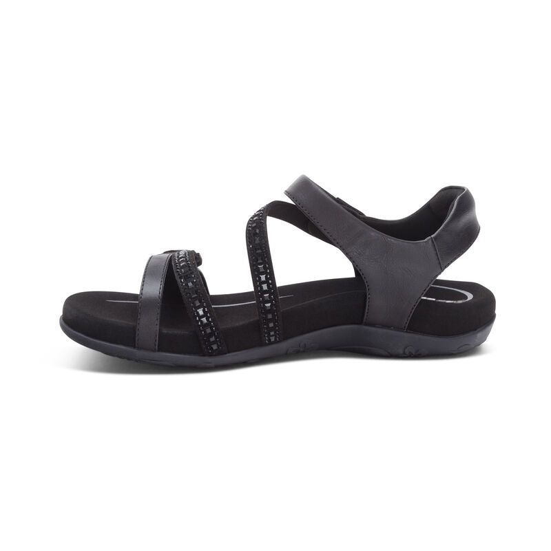 Women's Aetrex Jess Adjustable Quarter Strap Sandal 3