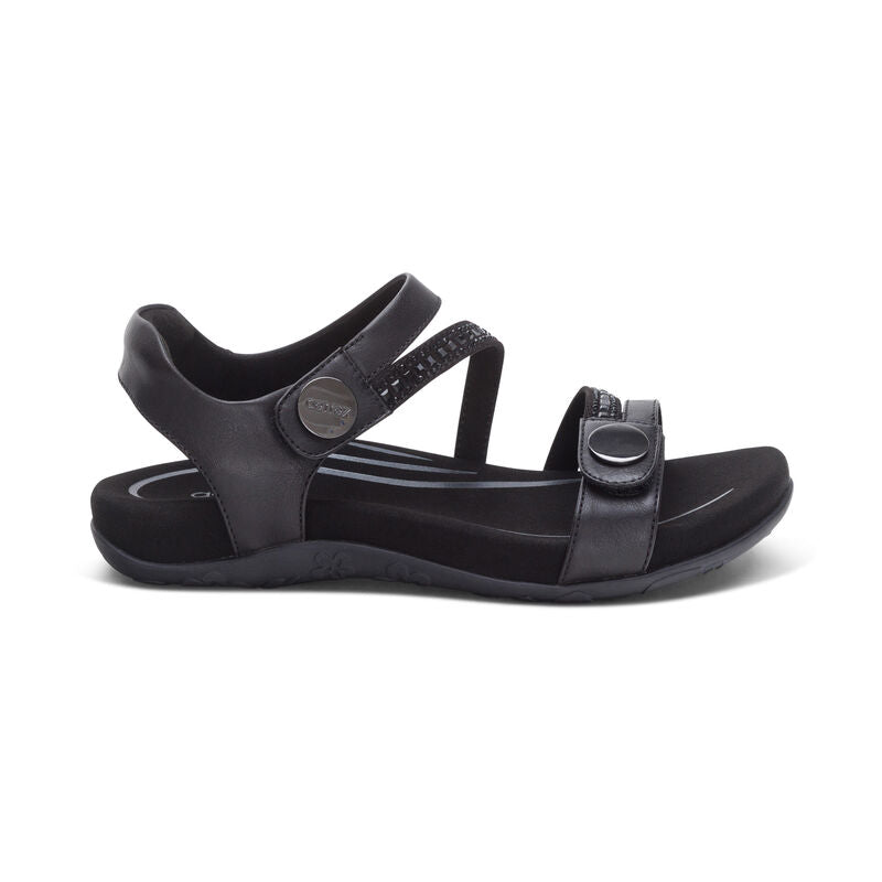 Women's Aetrex Jess Adjustable Quarter Strap Sandal 2